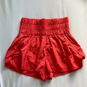 Free People movement ‘The Way Home Shorts’ color: candy apple